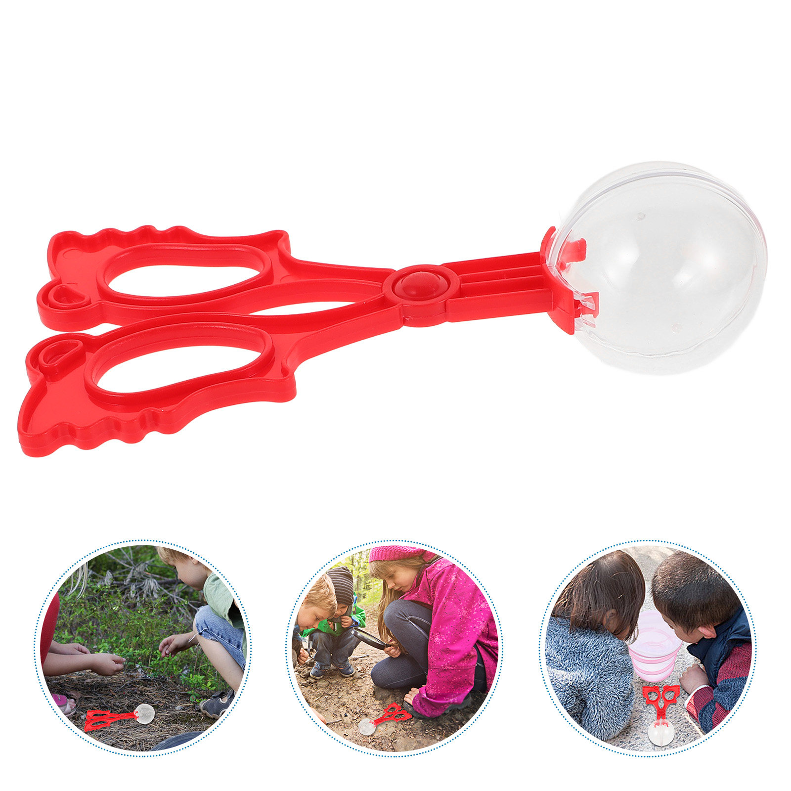 Kids Outdoor Education - 곤충 잡기용 발톱류, 파충류/나비 수집용 집게,