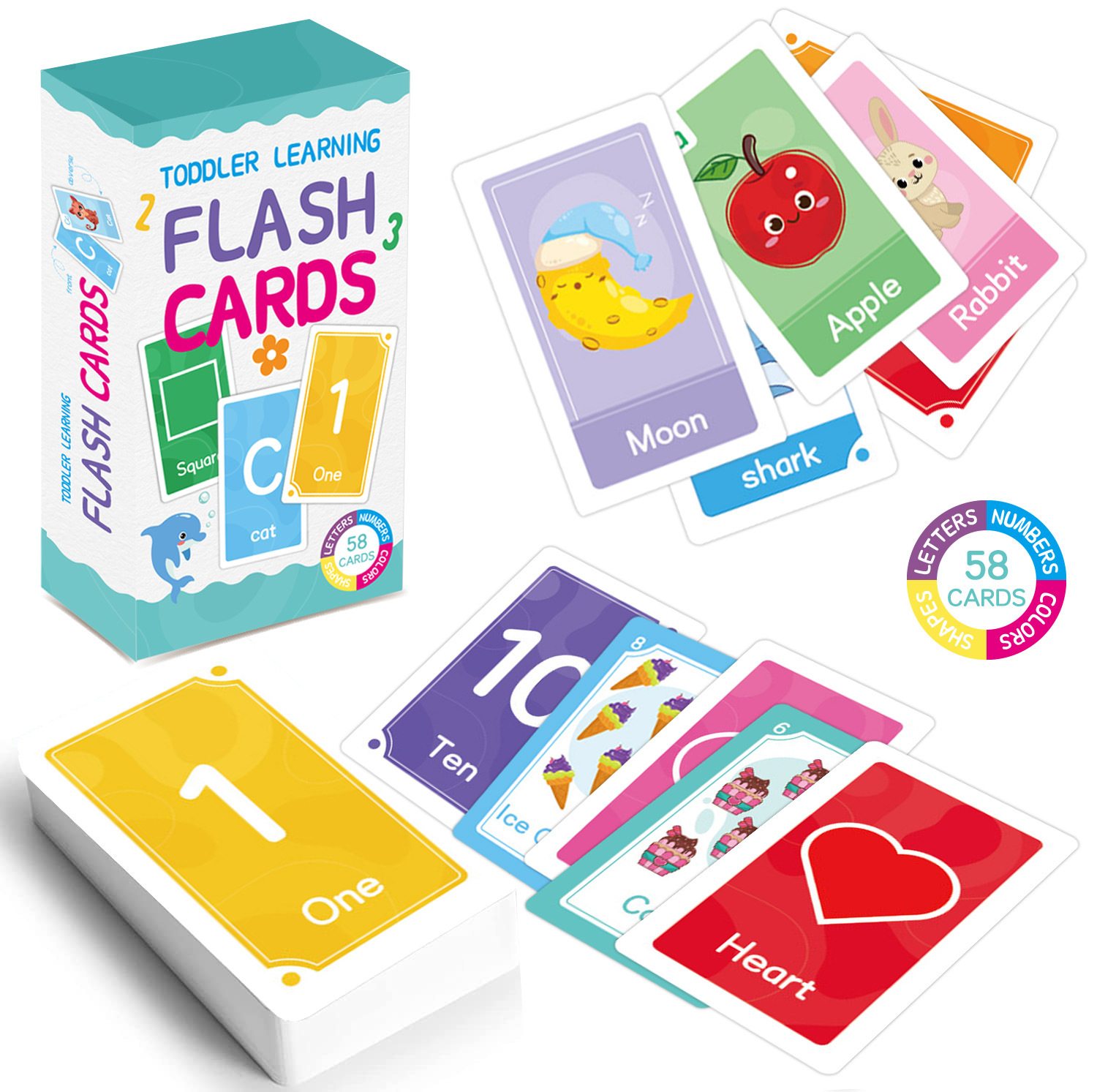 58 Pcs ABC 알파벳 플래시 카드 몬테소리 조기  - Game Educational For Kids Free 리뷰 및 가격