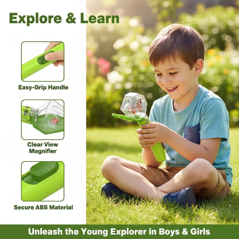 어린이 곤충 채집 및 관찰 상자 (2배율 확대경 포함) - Kids Outdoor Education 리뷰 및 가격