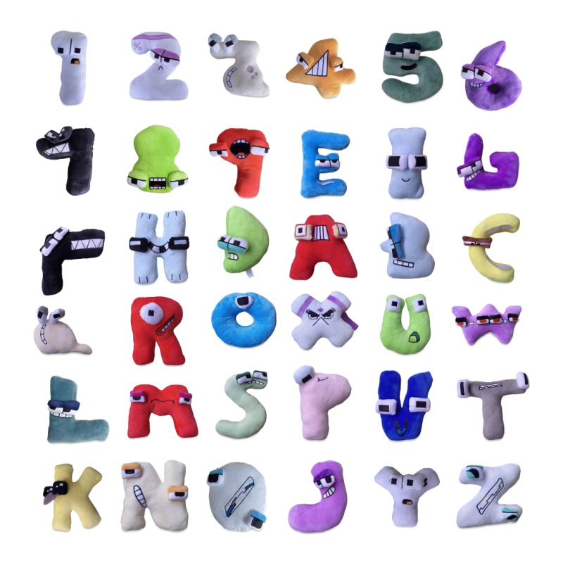 26개 알파벳 & 숫자 봉제인형 세트, 재미있는 표정의 - Kids Educational - Alphabet Numbers & More 리뷰 및 가격