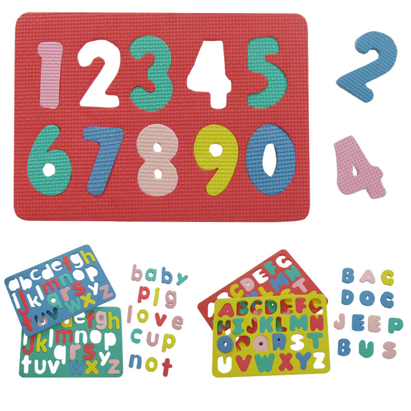 어린이 알파벳 산수 EVA 폼 3D 퍼즐, 몬테소리 유 - Kids Educational - Alphabet Numbers & More 리뷰 및 가격