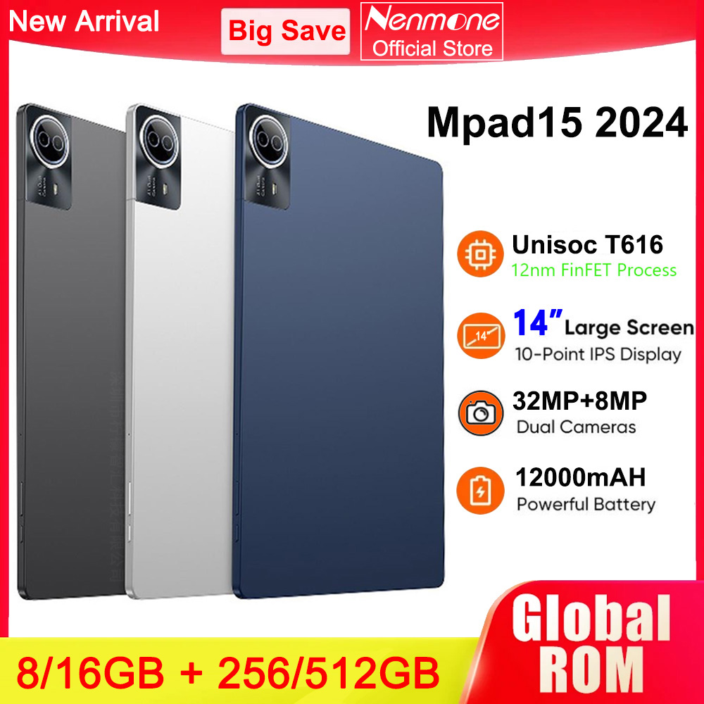 새로운 Mpad15 14인치 대화면 안드로이드 15 태 - Kids Educational Online Free 리뷰 및 가격