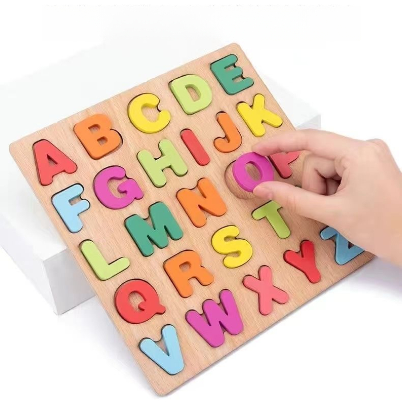 나무 알파벳 퍼즐 보드 숫자 나무 퍼즐 유아용 교육용  - Kids Educational - Alphabet Numbers & More 리뷰 및 가격