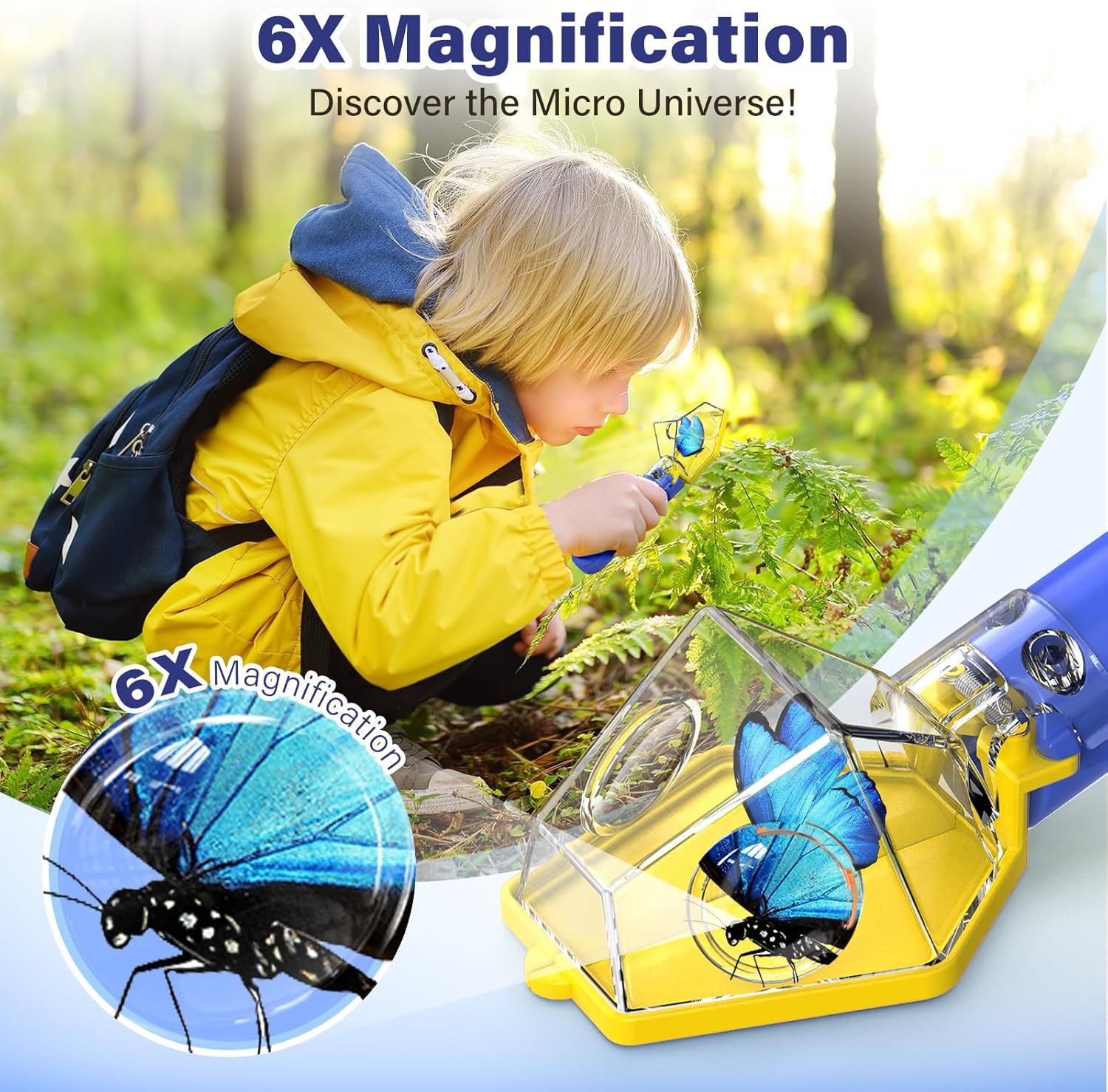 6배율 돋보기 어린이 곤충 채집기, 선명한 시야를 제공 - Kids Outdoor Education 리뷰 및 가격